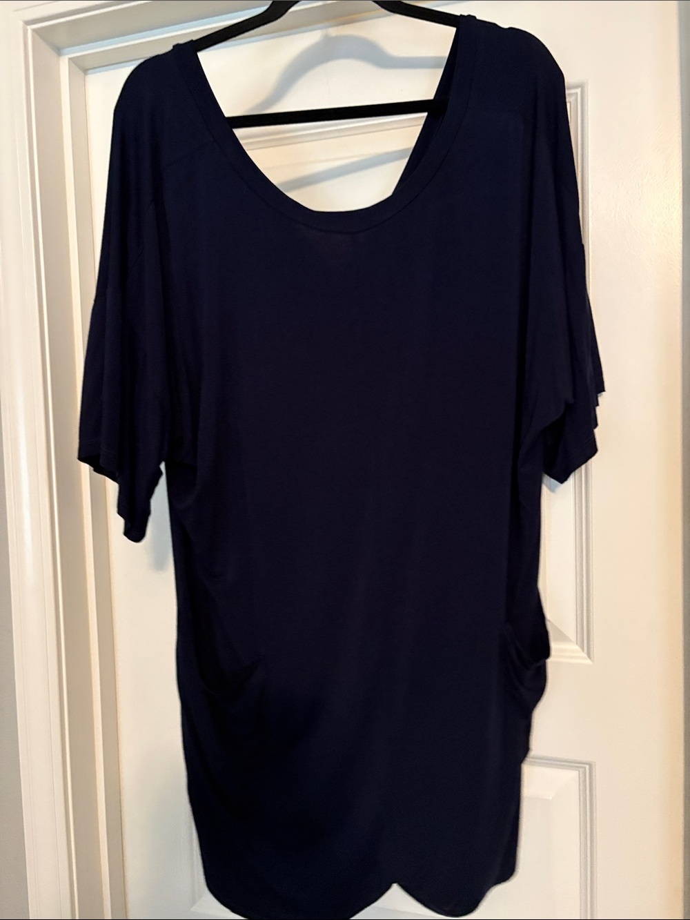 Women’s Navy Scoop Neck short romper
